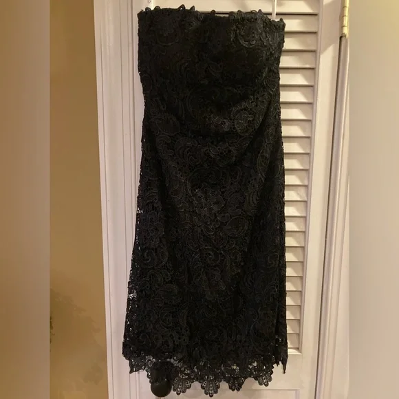 Serena Of London Dresses | Beautiful Black, Hits Just Below Knee, Strapless Cocktail Dress. By Serena | Color: Black | Size: 8 | Rimmerlax1's Closet Serena Of London Dresses | Beautiful Black, Hits Just Below Knee, Strapless Cocktail Dress. By Serena | Color: Black | Size: 8 | Rimmerlax1's Closet